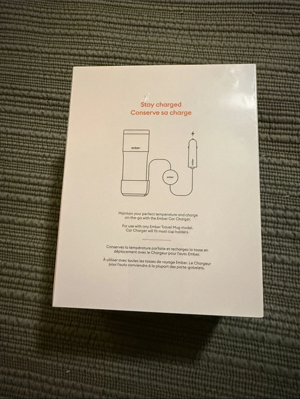 Ember Black Car Charger for Temperature-Controlled Mug